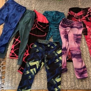 7 stretchy Capri workout pants xs/s kyodan brand